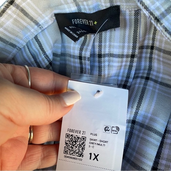 Forever 21 PLUS Plus Size Pleated Plaid Skirt I Size: 1X - Picture 8 of 8